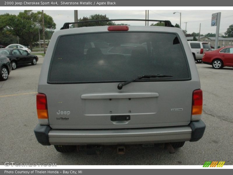 Silverstone Metallic / Agate Black 2000 Jeep Cherokee Sport 4x4