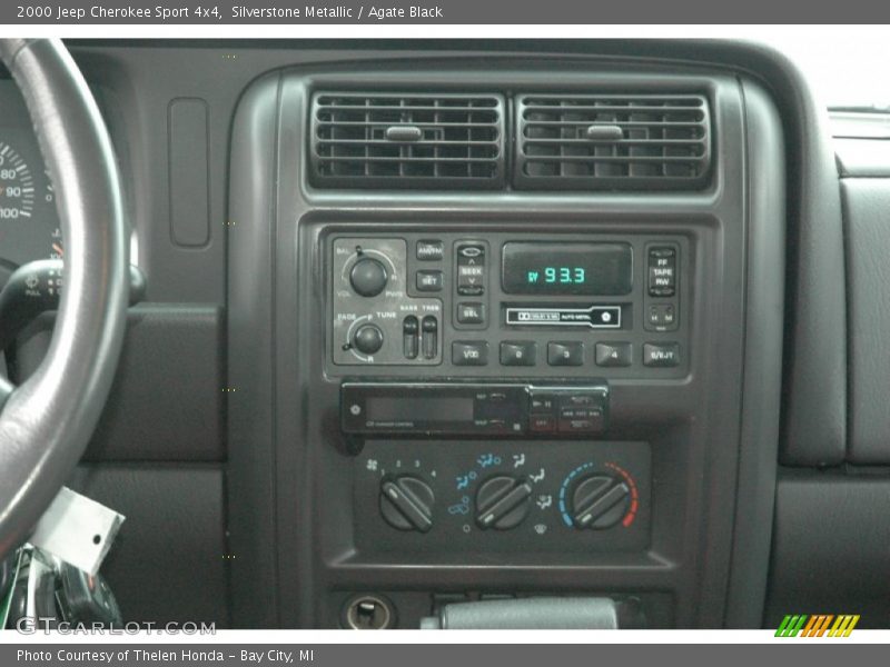 Silverstone Metallic / Agate Black 2000 Jeep Cherokee Sport 4x4