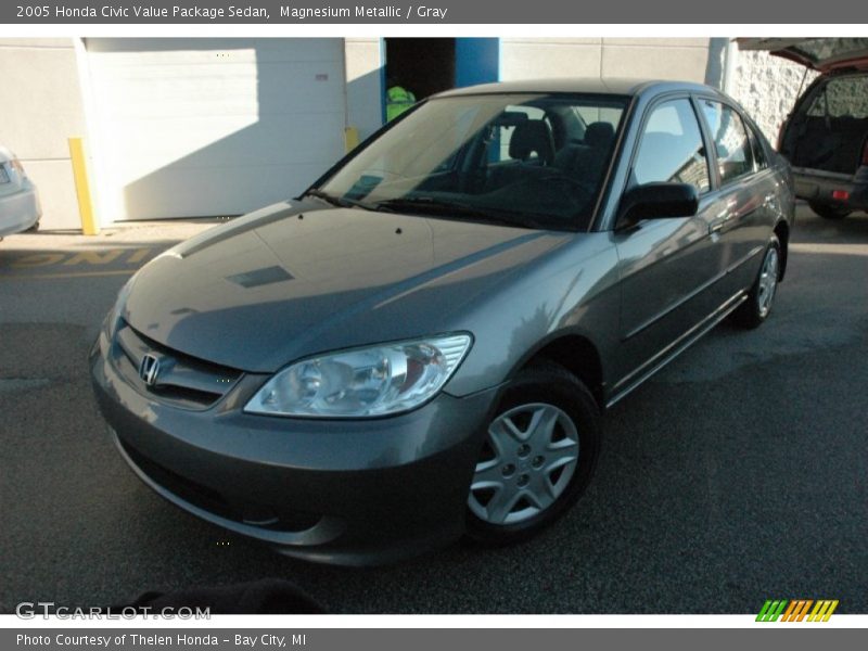 Magnesium Metallic / Gray 2005 Honda Civic Value Package Sedan