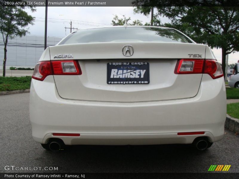 Premium White Pearl / Parchment 2009 Acura TSX Sedan