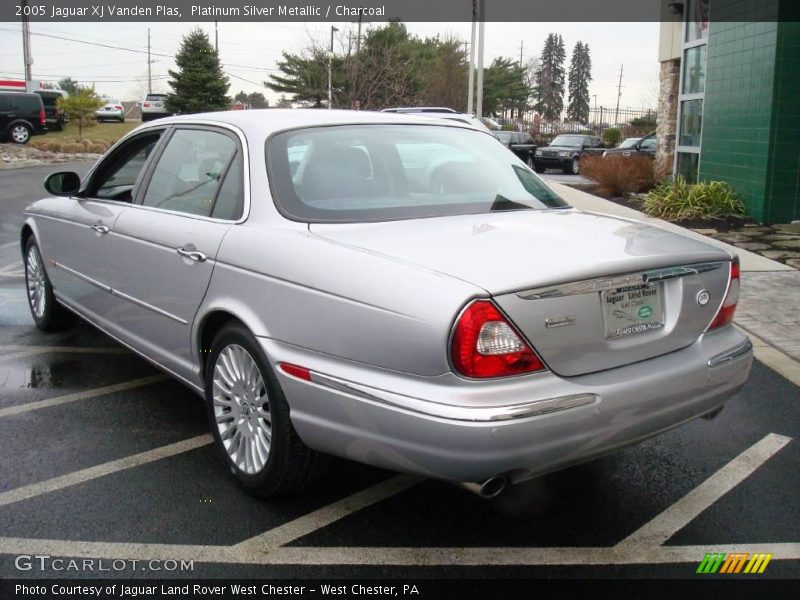 Platinum Silver Metallic / Charcoal 2005 Jaguar XJ Vanden Plas