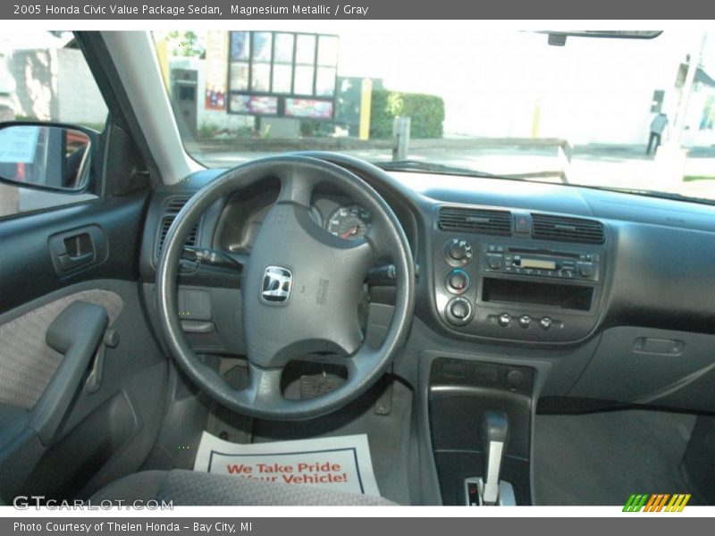 Magnesium Metallic / Gray 2005 Honda Civic Value Package Sedan