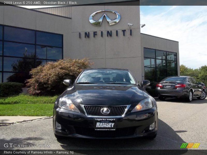Obsidian Black / Black 2009 Lexus IS 250 AWD