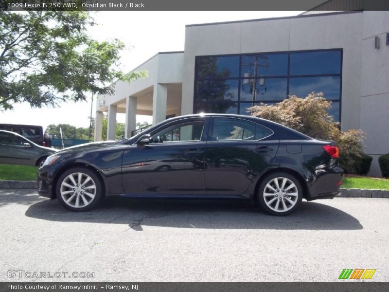 Obsidian Black / Black 2009 Lexus IS 250 AWD