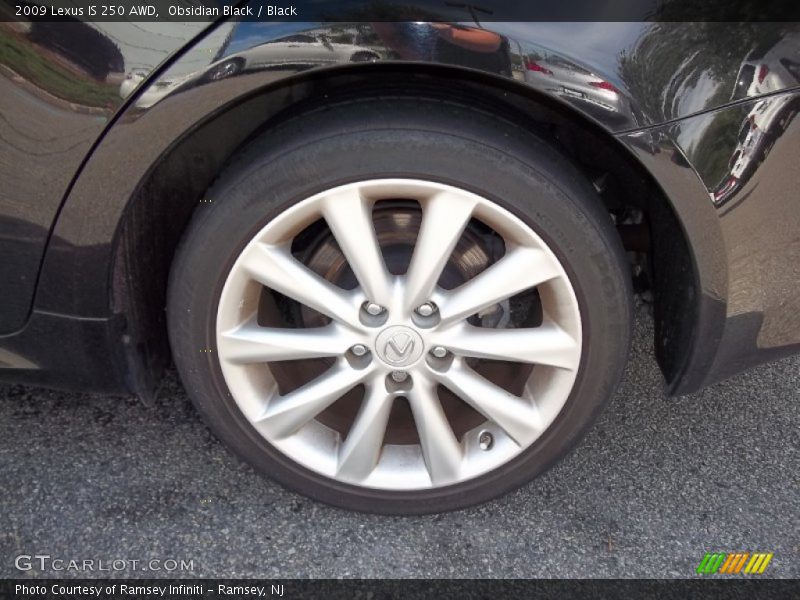 Obsidian Black / Black 2009 Lexus IS 250 AWD