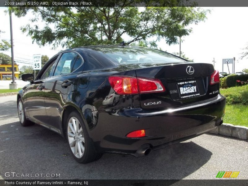 Obsidian Black / Black 2009 Lexus IS 250 AWD