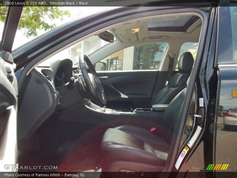 Obsidian Black / Black 2009 Lexus IS 250 AWD