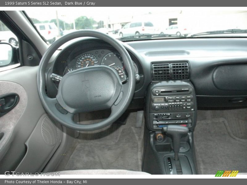 Dark Blue / Gray 1999 Saturn S Series SL2 Sedan