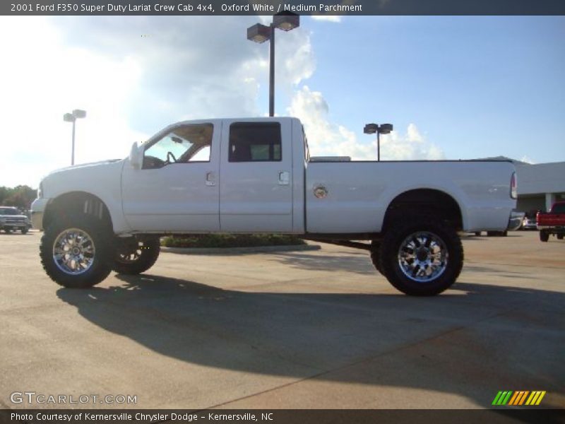 Oxford White / Medium Parchment 2001 Ford F350 Super Duty Lariat Crew Cab 4x4