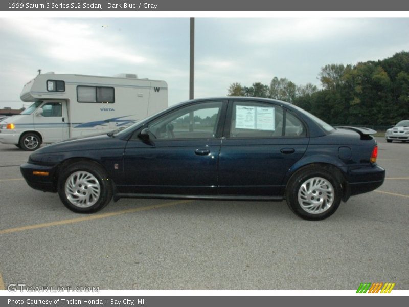 Dark Blue / Gray 1999 Saturn S Series SL2 Sedan