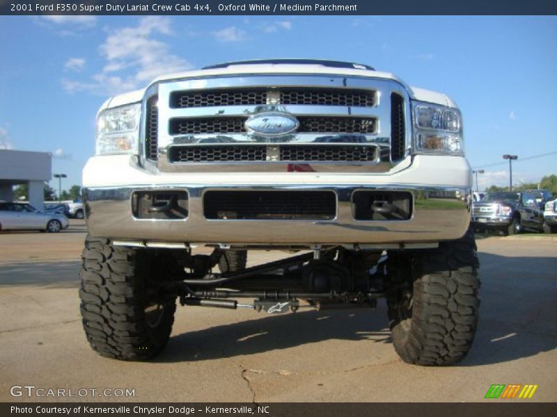Oxford White / Medium Parchment 2001 Ford F350 Super Duty Lariat Crew Cab 4x4