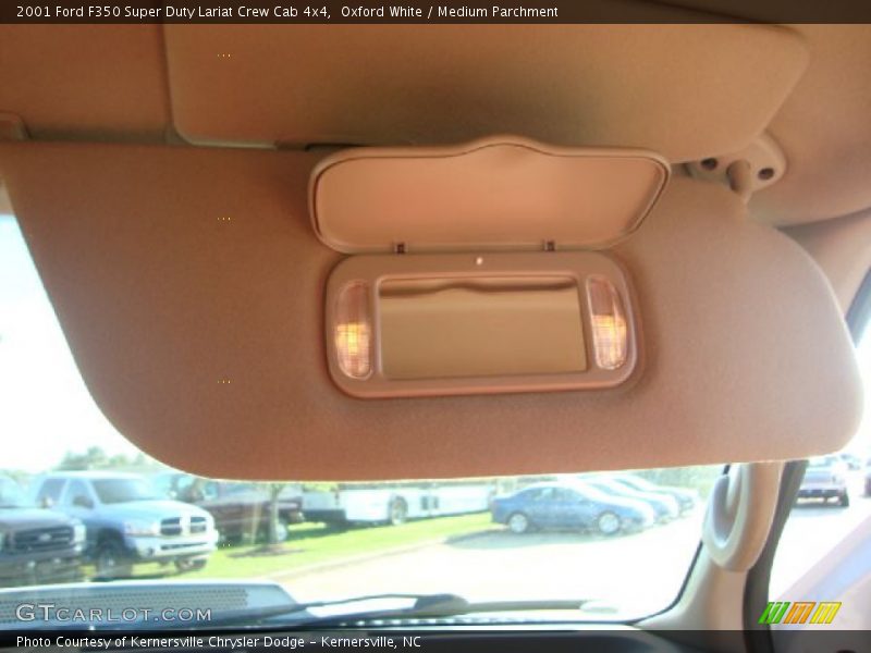 Oxford White / Medium Parchment 2001 Ford F350 Super Duty Lariat Crew Cab 4x4