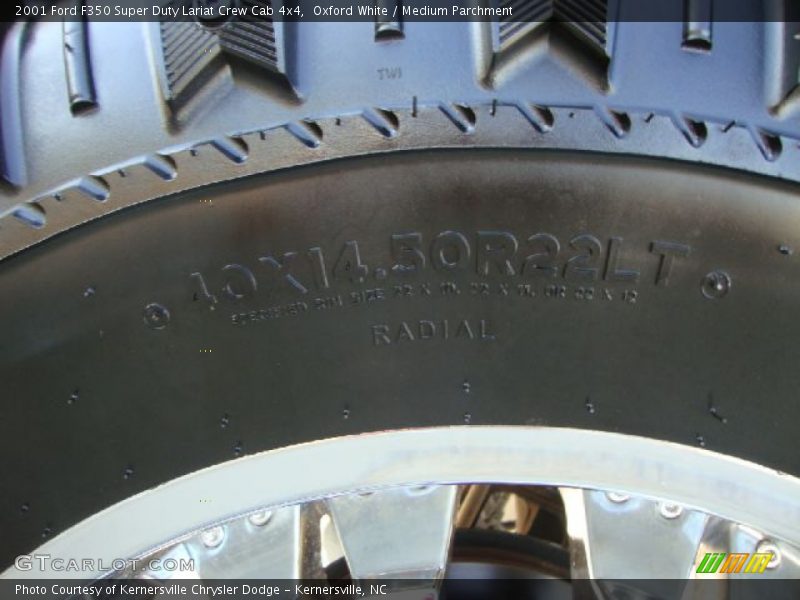 Oxford White / Medium Parchment 2001 Ford F350 Super Duty Lariat Crew Cab 4x4