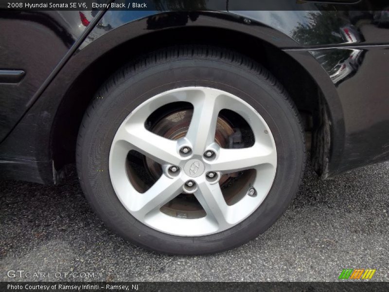 Ebony Black / Black 2008 Hyundai Sonata SE V6