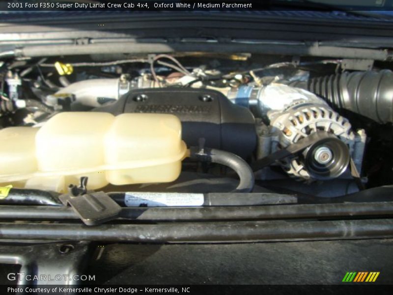 Oxford White / Medium Parchment 2001 Ford F350 Super Duty Lariat Crew Cab 4x4