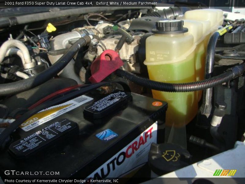 Oxford White / Medium Parchment 2001 Ford F350 Super Duty Lariat Crew Cab 4x4