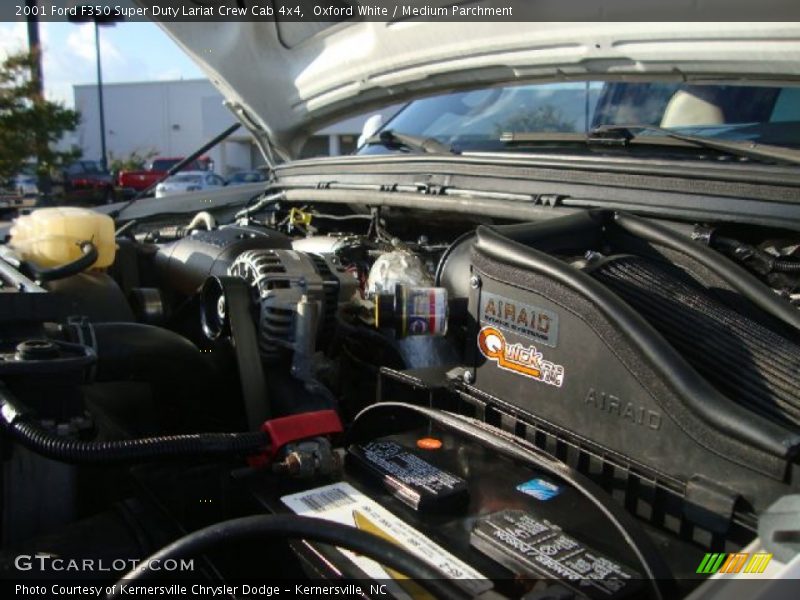 Oxford White / Medium Parchment 2001 Ford F350 Super Duty Lariat Crew Cab 4x4