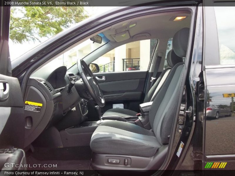 Ebony Black / Black 2008 Hyundai Sonata SE V6