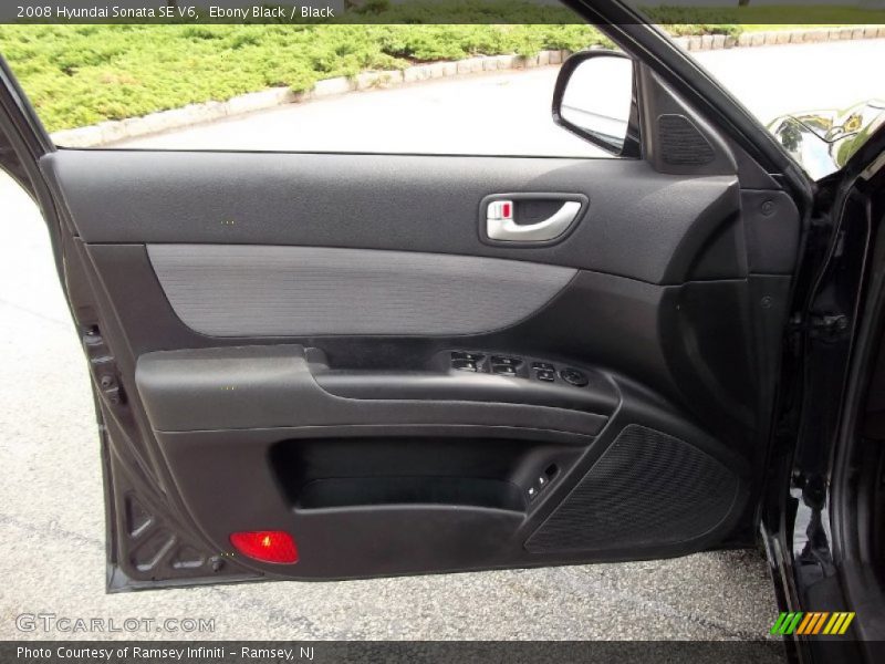 Ebony Black / Black 2008 Hyundai Sonata SE V6