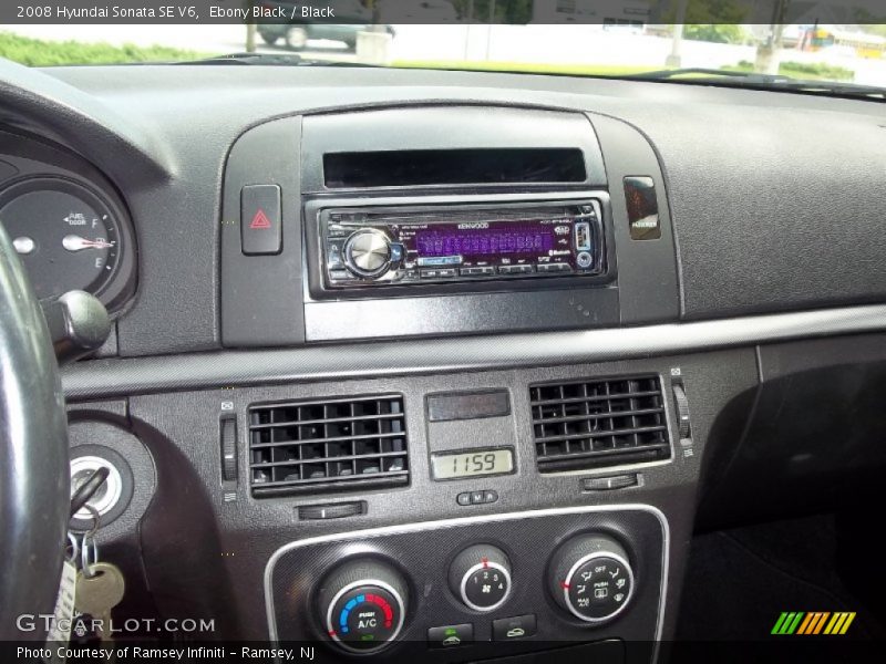 Ebony Black / Black 2008 Hyundai Sonata SE V6