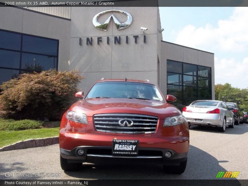 Autumn Copper Metallic / Graphite 2008 Infiniti FX 35 AWD