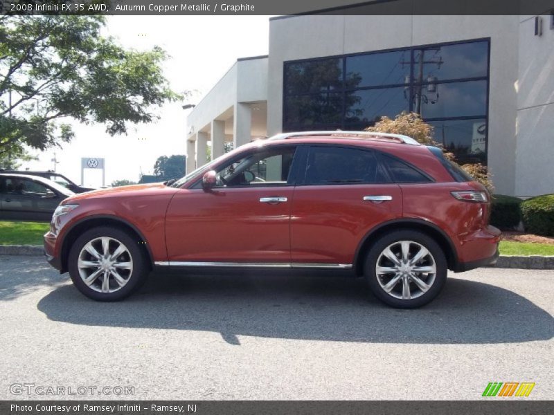 Autumn Copper Metallic / Graphite 2008 Infiniti FX 35 AWD
