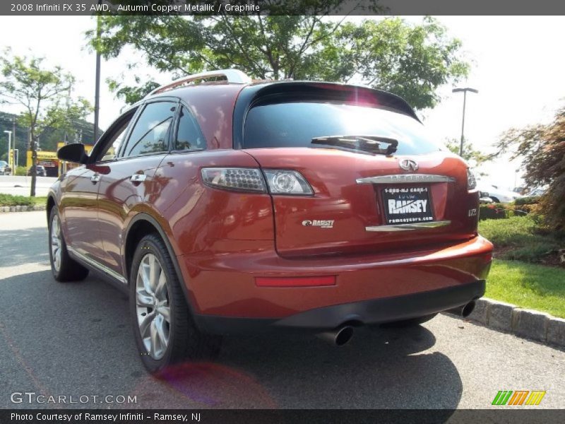 Autumn Copper Metallic / Graphite 2008 Infiniti FX 35 AWD