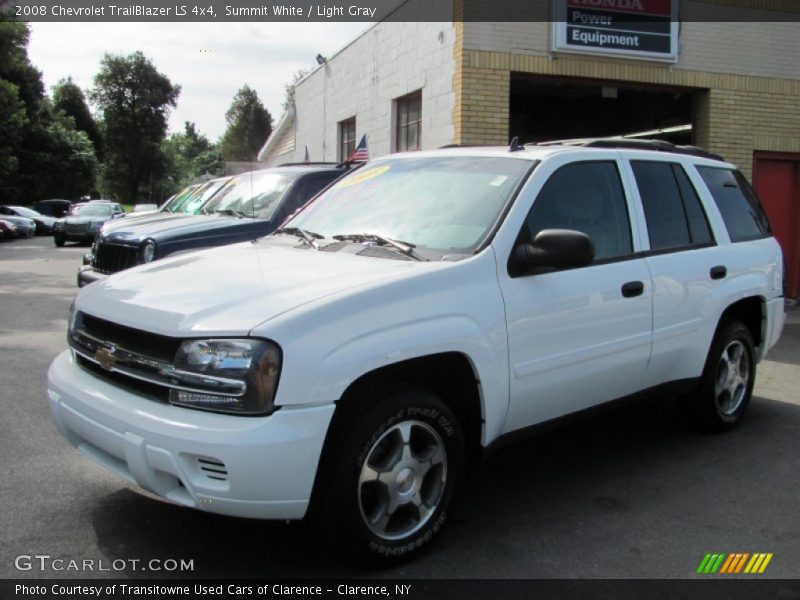 Summit White / Light Gray 2008 Chevrolet TrailBlazer LS 4x4