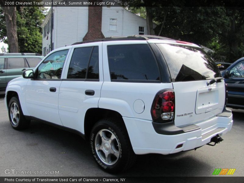 Summit White / Light Gray 2008 Chevrolet TrailBlazer LS 4x4