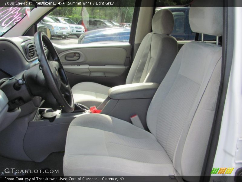 Summit White / Light Gray 2008 Chevrolet TrailBlazer LS 4x4