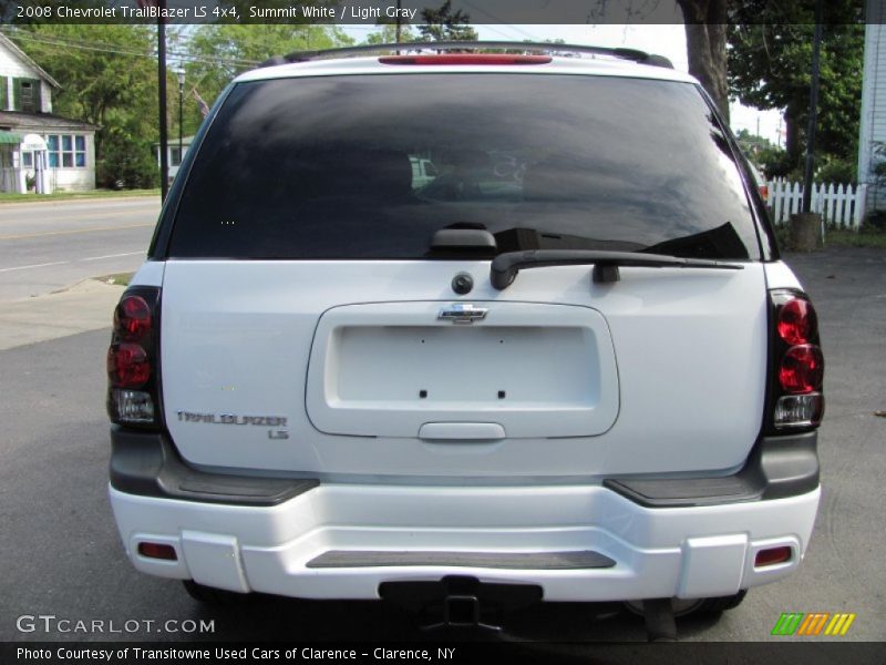 Summit White / Light Gray 2008 Chevrolet TrailBlazer LS 4x4