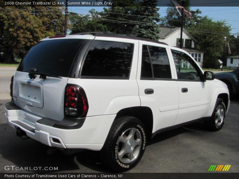 Summit White / Light Gray 2008 Chevrolet TrailBlazer LS 4x4
