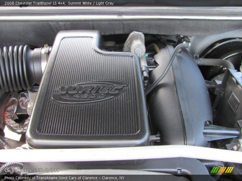 Summit White / Light Gray 2008 Chevrolet TrailBlazer LS 4x4