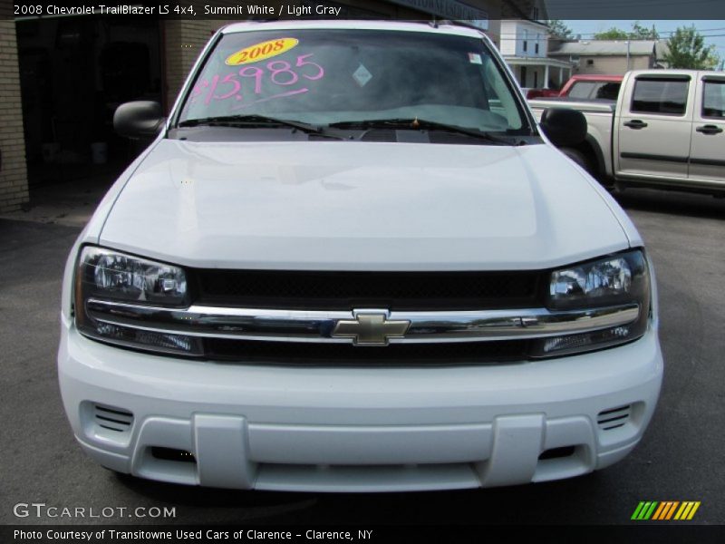 Summit White / Light Gray 2008 Chevrolet TrailBlazer LS 4x4