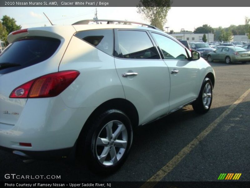 Glacier White Pearl / Beige 2010 Nissan Murano SL AWD
