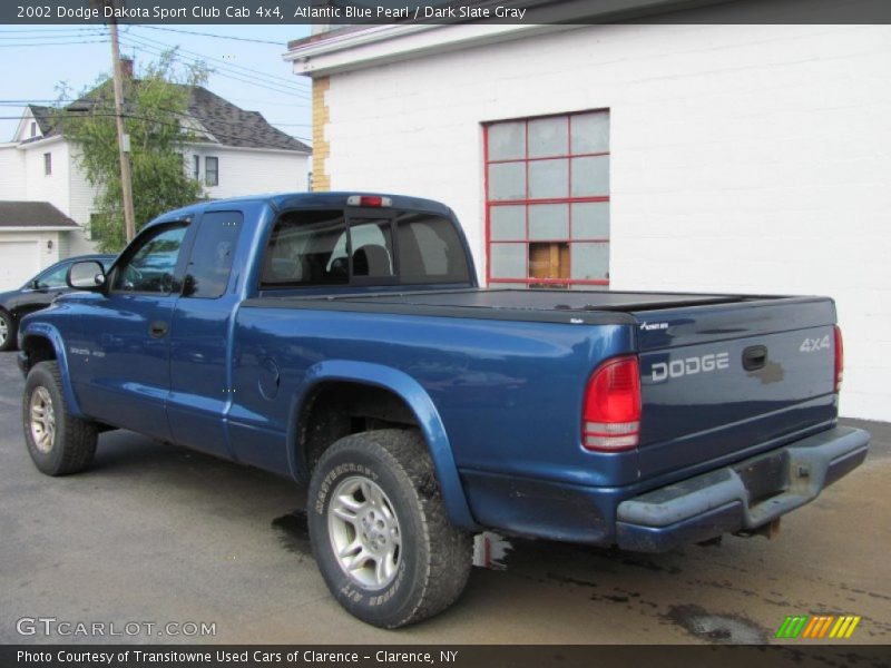  2002 Dakota Sport Club Cab 4x4 Atlantic Blue Pearl