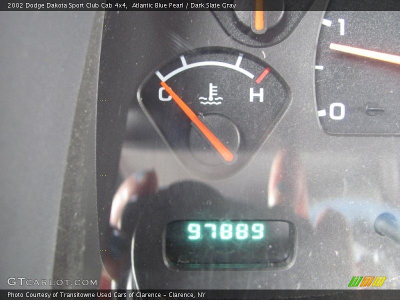 Atlantic Blue Pearl / Dark Slate Gray 2002 Dodge Dakota Sport Club Cab 4x4