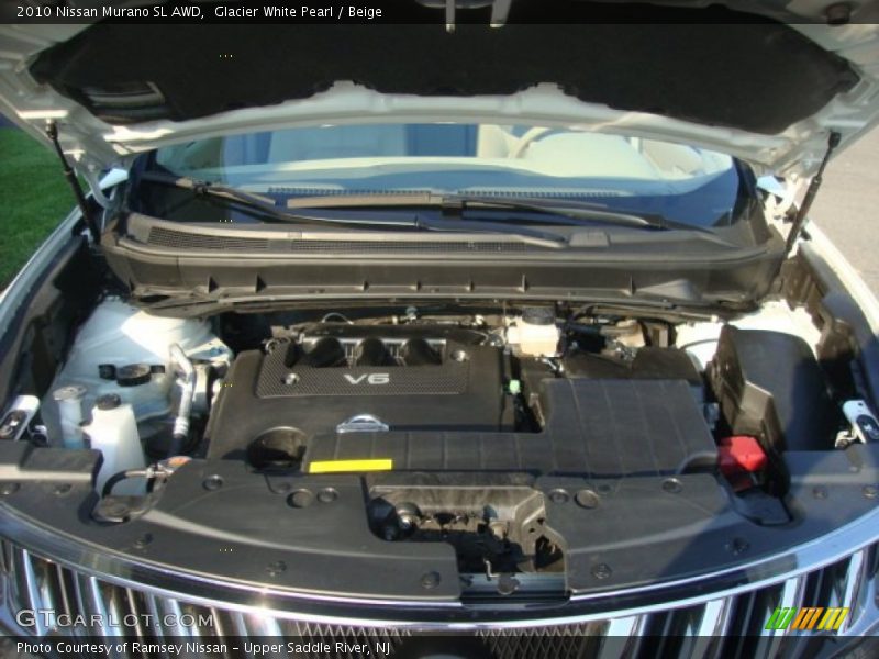Glacier White Pearl / Beige 2010 Nissan Murano SL AWD