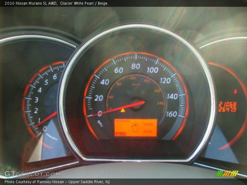 Glacier White Pearl / Beige 2010 Nissan Murano SL AWD