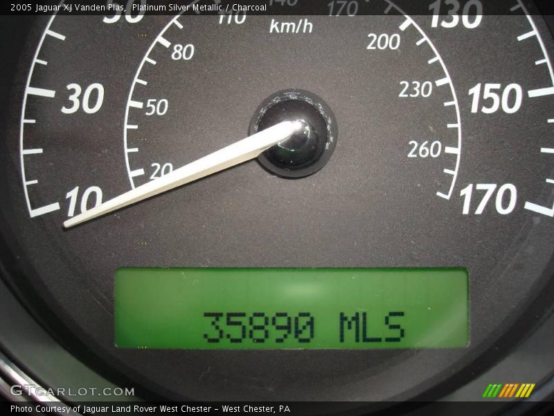Platinum Silver Metallic / Charcoal 2005 Jaguar XJ Vanden Plas