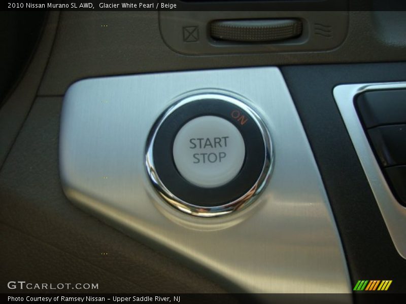 Glacier White Pearl / Beige 2010 Nissan Murano SL AWD