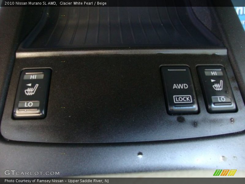 Glacier White Pearl / Beige 2010 Nissan Murano SL AWD