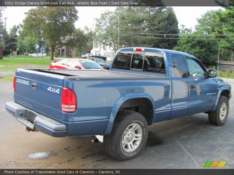 Atlantic Blue Pearl / Dark Slate Gray 2002 Dodge Dakota Sport Club Cab 4x4