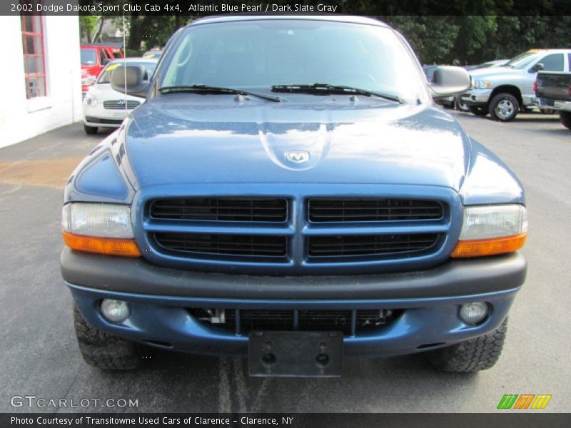 Atlantic Blue Pearl / Dark Slate Gray 2002 Dodge Dakota Sport Club Cab 4x4