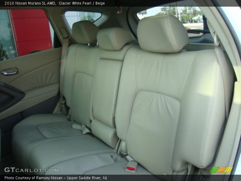 Glacier White Pearl / Beige 2010 Nissan Murano SL AWD