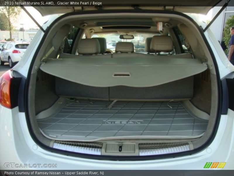 Glacier White Pearl / Beige 2010 Nissan Murano SL AWD