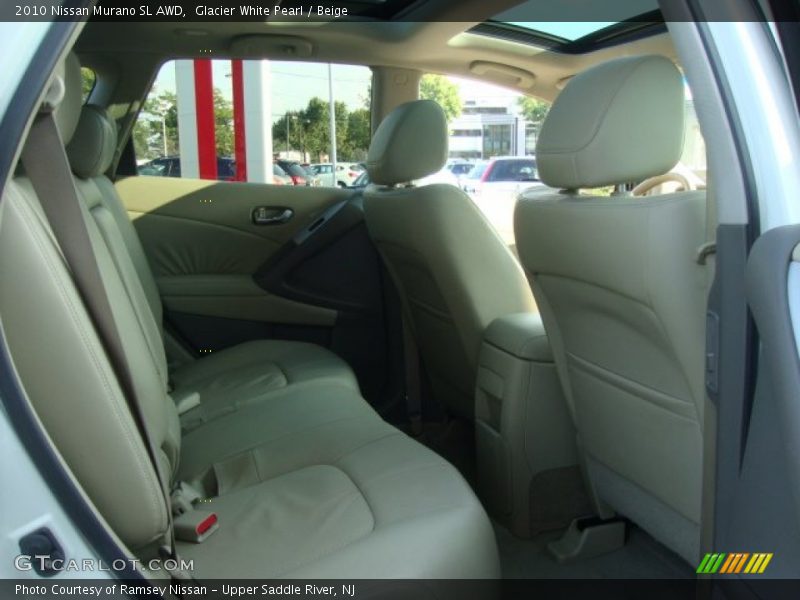 Glacier White Pearl / Beige 2010 Nissan Murano SL AWD