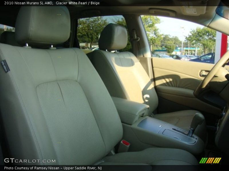 Glacier White Pearl / Beige 2010 Nissan Murano SL AWD
