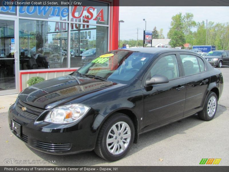 Black / Gray 2009 Chevrolet Cobalt LS Sedan