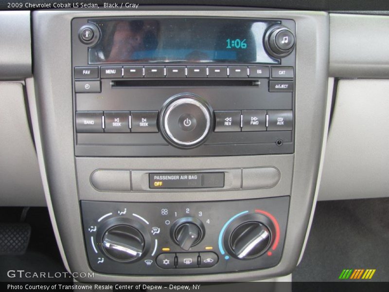 Black / Gray 2009 Chevrolet Cobalt LS Sedan